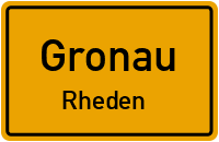 Rhedener Hauptstraße in GronauRheden