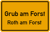 Brückenstraße in Grub am ForstRoth am Forst