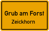 Kleine Gasse in Grub am ForstZeickhorn