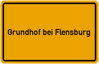 City Sign Grundhof bei Flensburg