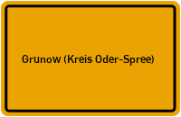 City Sign Grunow (Kreis Oder-Spree)