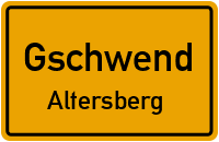 Straßenverzeichnis Gschwend Altersberg