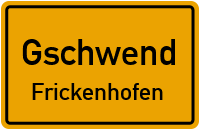 Nußgasse in GschwendFrickenhofen
