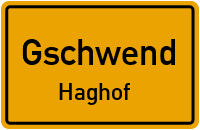 Straßenverzeichnis Gschwend Haghof