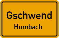 Straßenverzeichnis Gschwend Humbach