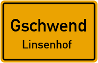 Straßenverzeichnis Gschwend Linsenhof