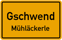 Straßenverzeichnis Gschwend Mühläckerle