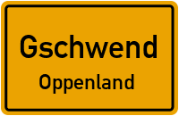 Straßenverzeichnis Gschwend Oppenland