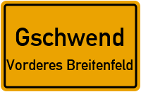 Straßenverzeichnis Gschwend Vorderes Breitenfeld