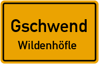 Straßenverzeichnis Gschwend Wildenhöfle