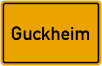 Ortsschild von Gemeinde Guckheim in Rheinland-Pfalz