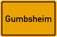 City Sign Gumbsheim