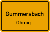 Ohmiger Straße in GummersbachOhmig
