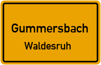Straßen in Gummersbach Waldesruh