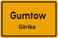 Göriker Dorfstraße in GumtowGörike