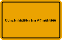 Ortsschild Gunzenhausen am Altmühlsee