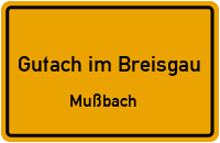 Mußbach in 79261 Gutach im Breisgau (Mußbach)