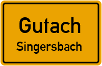 Vor Singersbach in GutachSingersbach