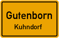 Kuhndorfer Dorfstraße in GutenbornKuhndorf