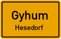 Hesedorfer Bahnhofstraße in GyhumHesedorf