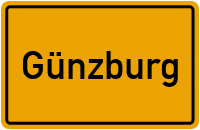 Ortsschild Günzburg