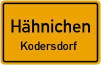 Bahnhofstraße in HähnichenKodersdorf
