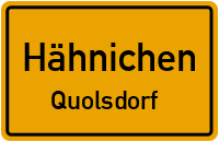 Alter Postweg in HähnichenQuolsdorf
