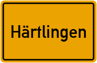 Ortsschild von Gemeinde Härtlingen in Rheinland-Pfalz