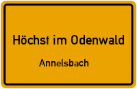 Annelsbacher Weg in Höchst im OdenwaldAnnelsbach