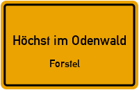 Forsteler Straße in Höchst im OdenwaldForstel