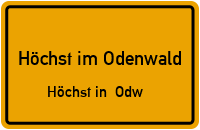 Bergblick in Höchst im OdenwaldHöchst in Odw.