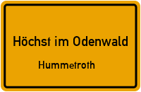 Kinziger Straße in 64739 Höchst im Odenwald (Hummetroth)