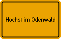 Wo liegt Höchst im Odenwald?