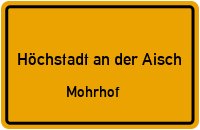 Mohrhof in 91315 Höchstadt an der Aisch (Mohrhof)