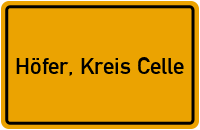 City Sign Höfer, Kreis Celle