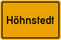 Ortsschild von Gemeinde Höhnstedt in Sachsen-Anhalt