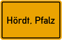 City Sign Hördt, Pfalz