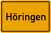 Ortsschild von Gemeinde Höringen in Rheinland-Pfalz