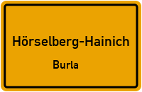 Straßenverzeichnis Hörselberg-Hainich Burla