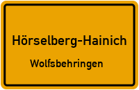 Hainaer Straße in 99820 Hörselberg-Hainich (Wolfsbehringen)