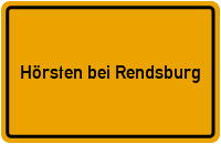 Ortsschild Hörsten bei Rendsburg