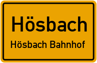 Aschaffenburger Straße in HösbachHösbach Bahnhof