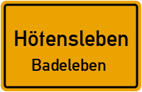 Bahnhofstraße in HötenslebenBadeleben