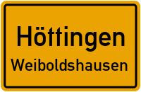Fuchsweg in HöttingenWeiboldshausen