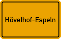 City Sign Hövelhof-Espeln