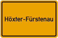 Ortsschild Höxter-Fürstenau
