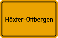 Ortsschild Höxter-Ottbergen