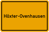 Ortsschild Höxter-Ovenhausen