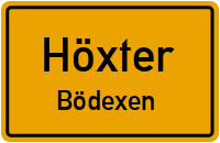 Straßenverzeichnis Höxter Bödexen