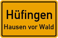 Waldstraße in HüfingenHausen vor Wald